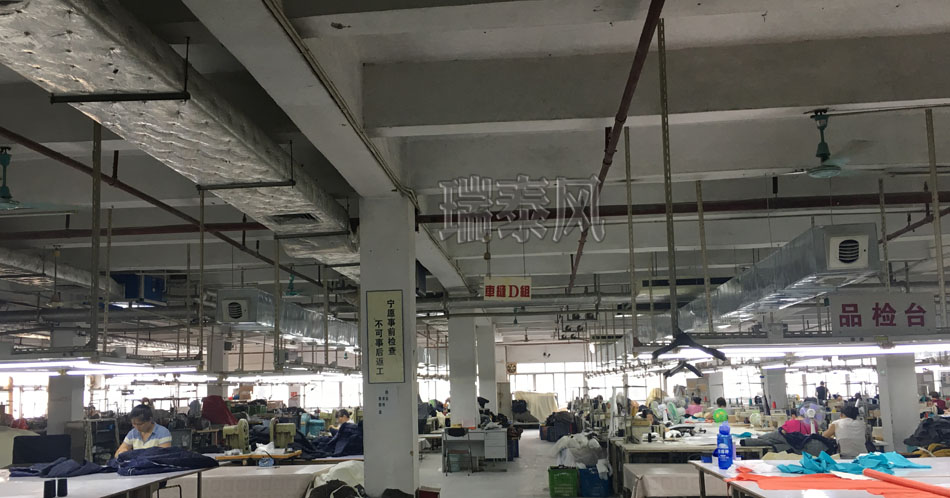 服裝、制衣、皮革廠降溫方案